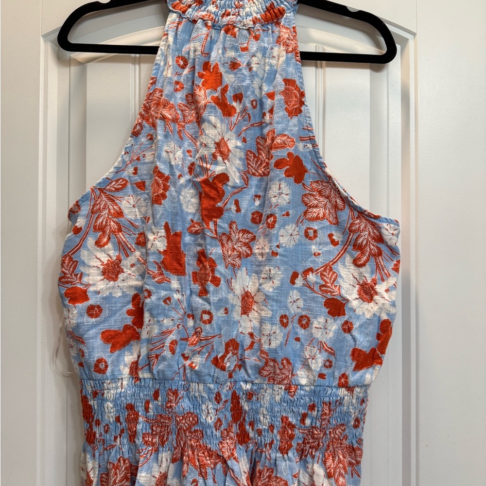 INC International Concepts Floral Tank Top - Blue and Red